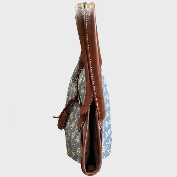Dooney & Bourke Jenna Signature Collection Logo Tassel Tote Bag - Picture 7 of 14